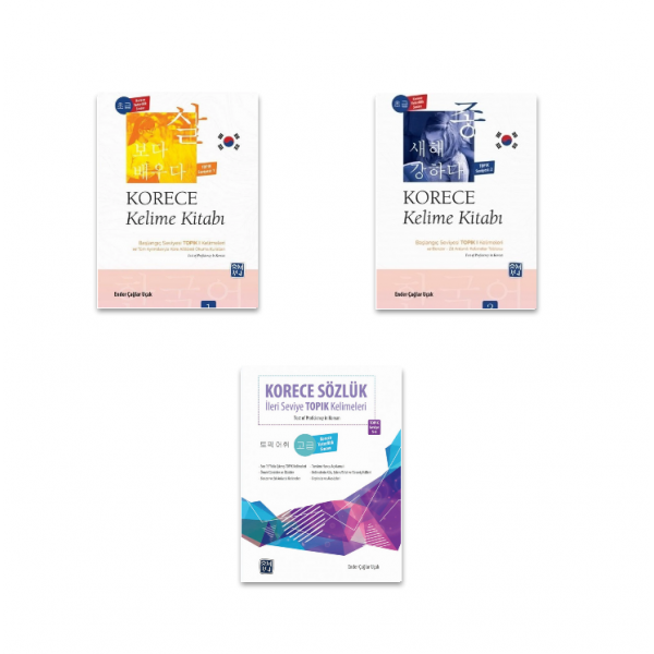 Korece 3 Kitap SET (100 TL İNDİRİMLİ) 